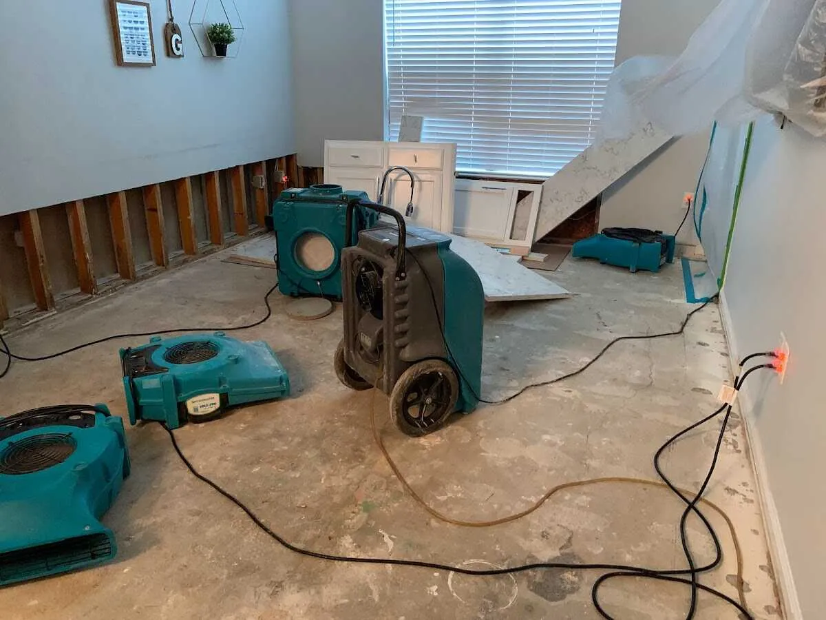 Dehumidifier in flood-cut room for Water Extraction & Removal in North Bergen